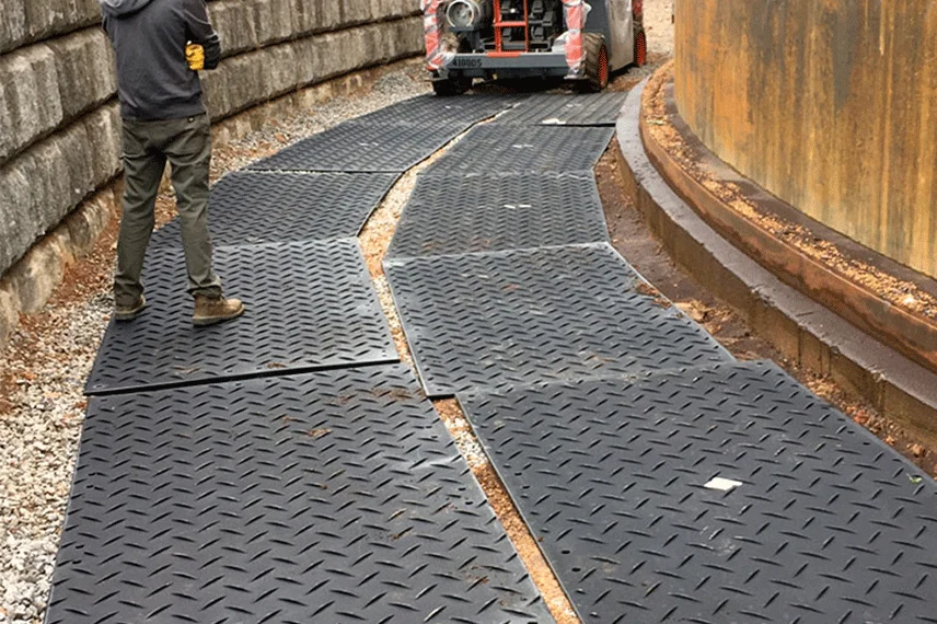 Hdpe Ground Protection Mats Temporary Access Road Construction Pathway
