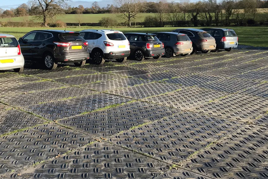 Hdpe Ground Protection Mats Temporary Parking Grass Turf Protection